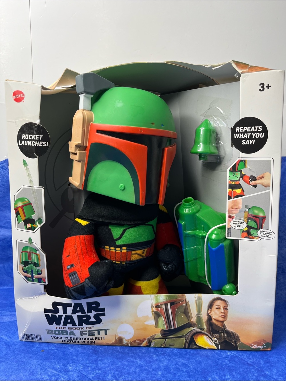 Star Wars Boba Fett Plush in Green, Orange & Black